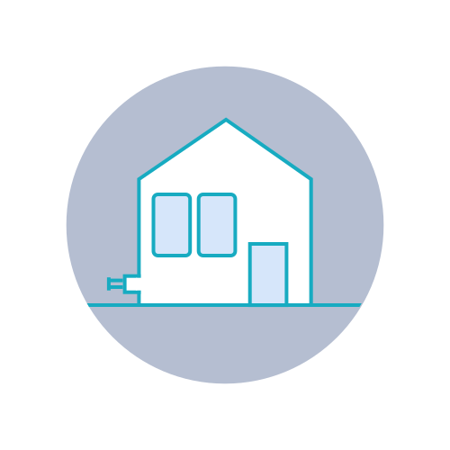 External wall flue exit icon